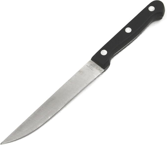 Chef Craft Select Utility Knife 5 inch blade 8.5 inches in length, Stainless Steel/Black