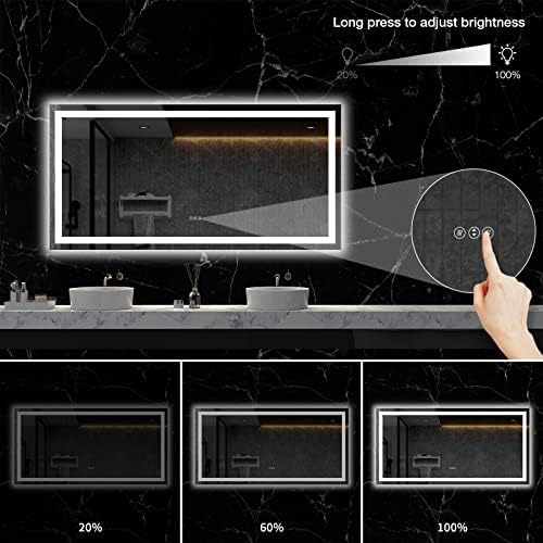 LOAAO 72"X36" LED Bathroom Mirror with Lights, UL Listed