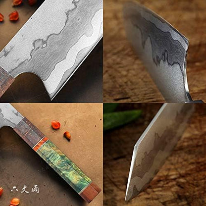 Professional Chef Knife Kitchen Knife Sharp Blade Cleaver Slicer Japanese 440C Steel Kitchen Knives Kitchen Tools Santoku Knife (JDH04)