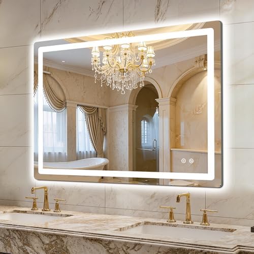 LED Bathroom Mirror, 40"x30" Bathroom Vanity Mirror with Lights