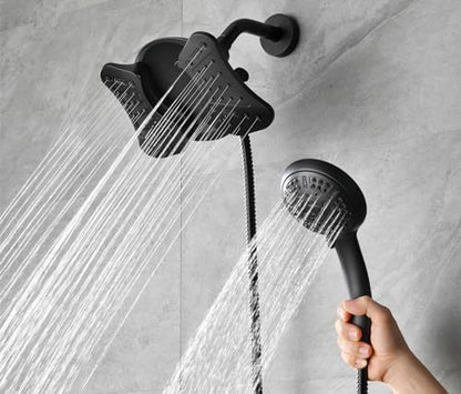 GRICH Shower Head with Handheld Spray - Dual High Pressure Showerhead