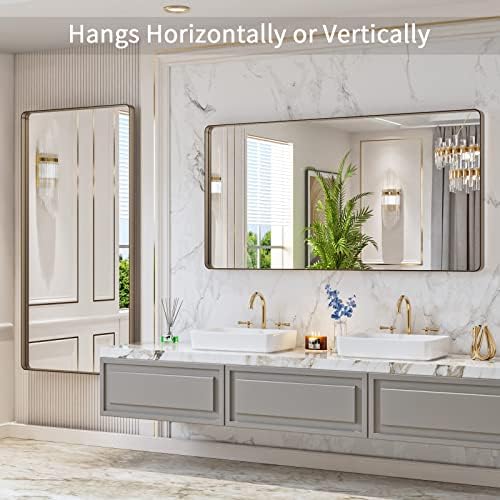 LOAAO 60"X30" Bronze Bathroom Mirror