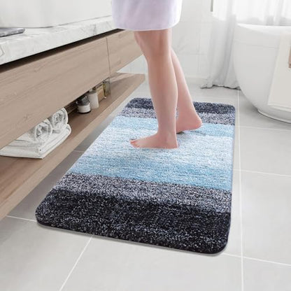 Arotive Microfiber Bathroom Rugs, Shaggy Soft Absorbent Bath Rug, 40x24