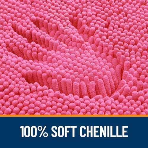 OLANLY Bathroom Runner Rugs 47x24, Extra Soft Absorbent Chenille Bath Rugs