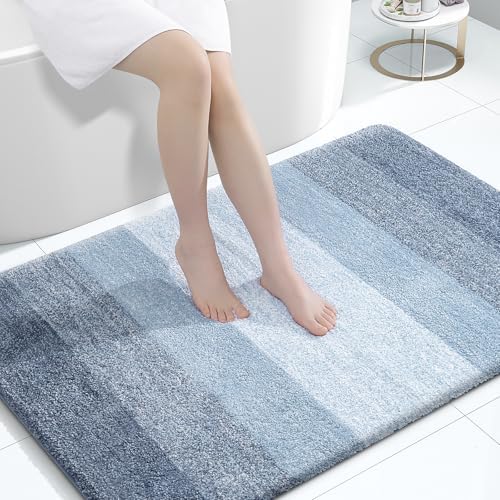 OLANLY Large Bathroom Rugs 47x32, Extra Soft Absorbent Microfiber Bath Rugs