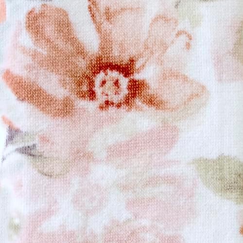 SKL Home Misty Floral Hand Towel Set-2pc, 100% Cotton, Blush