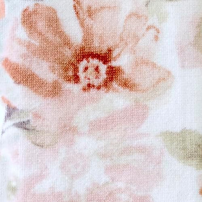 SKL Home Misty Floral Hand Towel Set-2pc, 100% Cotton, Blush