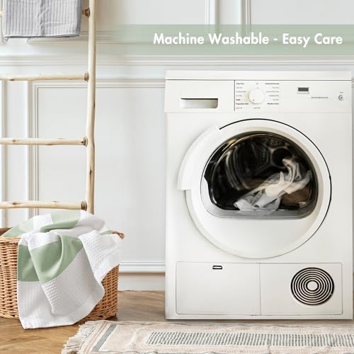Madison Park Spa Waffle Weave Long Shower Curtain, 72 x 78, Sage Green