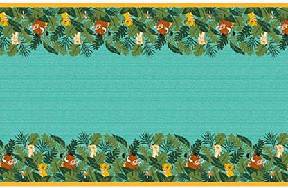 Lion King Birthday Party Baby Shower Supplies Bundle Pack includes 16 Lunch Dinner Plates, 16 Napkins, 16 Cups, 1 Table Cover, 1 Banner