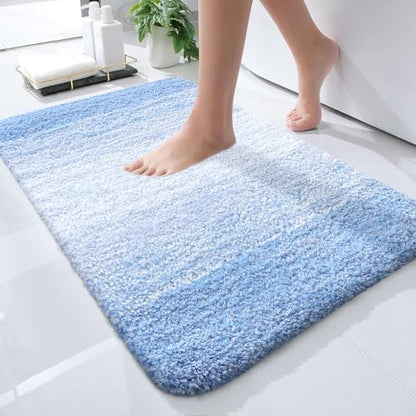 OLANLY Small Bathroom Rugs 24x16, Extra Soft Absorbent Microfiber Bath Rugs