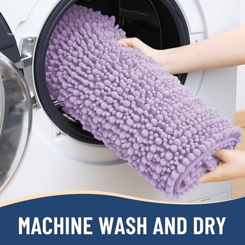 Arotive Bathroom Rugs Mat 70x24, Soft Absorbent Chenille Shaggy Bath Mat