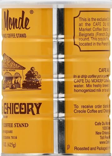 Cafe Du Monde Coffee Chicory | Ground | 15 Ounce | Pack of 2