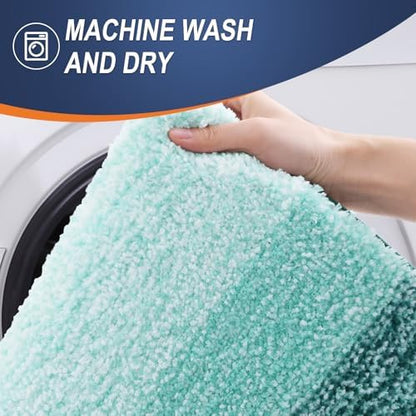 OLANLY Bathroom Runner Rug 59x20, Extra Soft Absorbent Microfiber Bath Rugs