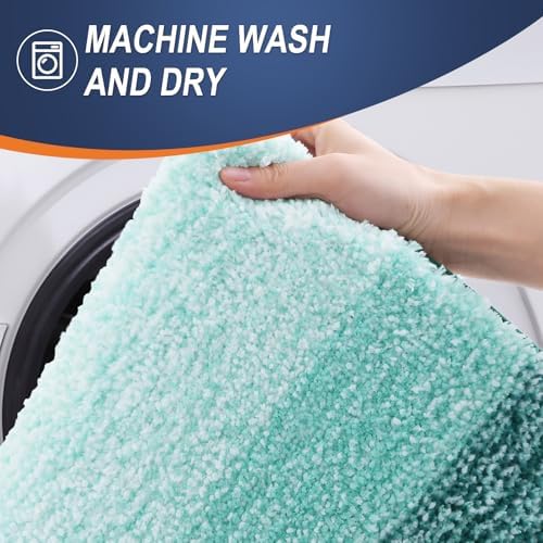 OLANLY Small Bathroom Rugs 28x18, Extra Soft Absorbent Microfiber Bath Rugs