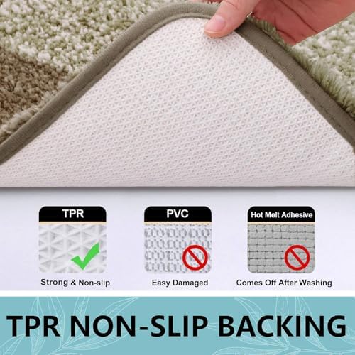 Arotive Microfiber Bathroom Rugs, Shaggy Soft Absorbent Bath Rug, 47x24