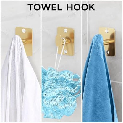 KLJKPA Bathroom Accessories Set, 4-Piece Gold Bathroom Hardware Set