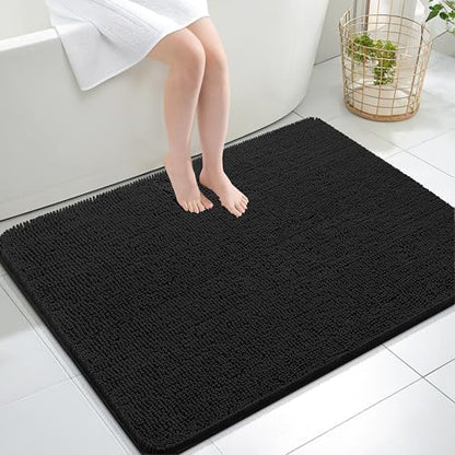 OLANLY Large Bathroom Rugs 40x32, Extra Soft Absorbent Chenille Bath Rugs