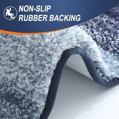 OLANLY Bathroom Runner Rug 47x20, Extra Soft Absorbent Microfiber Bath Rugs