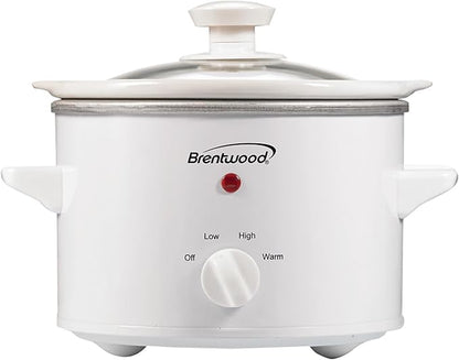 Brentwood SC-115W Slow Cooker,1.5 Quart,White