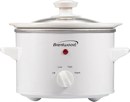 Brentwood SC-115W Slow Cooker,1.5 Quart,White