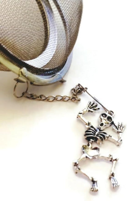 Skeleton Chain Tea Strainer for Brewing Dried herbal Tea Leaves