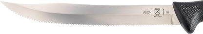 Mercer Culinary Millennia Black Handle Scalloped Utility Slicer, 9-Inch