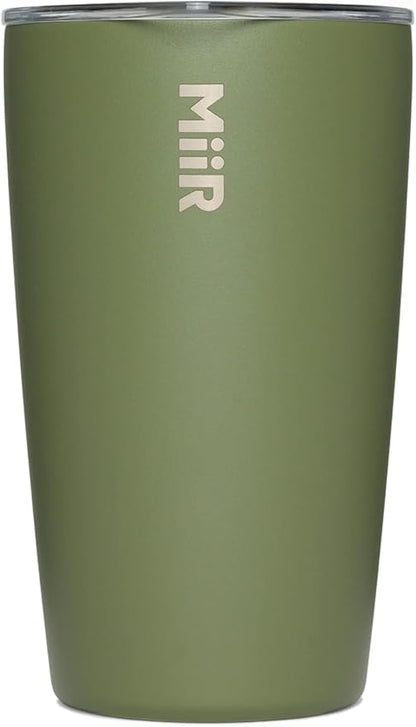 MiiR Tumbler, 16oz | Insulated Stainless Steel with Press Fit Slide Lid – Splash Proof Design, Holds Hot & Cold Beverages, Cup Holder Compatible