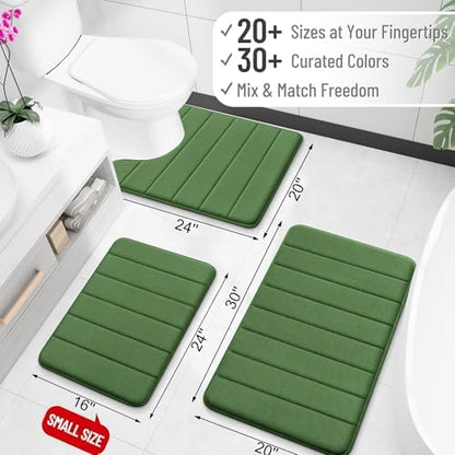 OLANLY Memory Foam Bath Mat 36x24, Super Soft and Absorbent Bathroom Rugs
