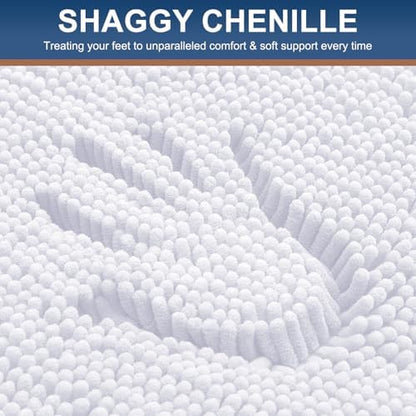 Smiry Toilet Rugs U-Shaped 24x20, Extra Soft Absorbent Contoured Bath Mat