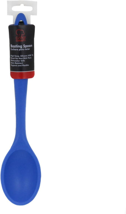 Chef Craft Premium Silicone Basting Spoon, 11 inch, Blue