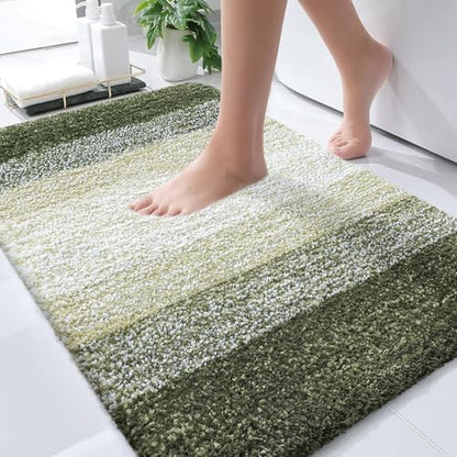 OLANLY Bathroom Rugs Mat 34x21, Extra Soft Absorbent Microfiber Bath Rugs