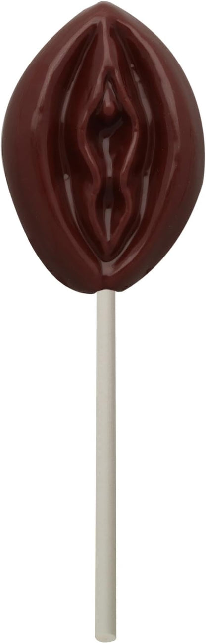 Cybrtrayd 45StK25R-XX525 Lady Lolly Adult Chocolate Candy Mold with Lollipop Supply Bundle, Includes 25 Lollipop Sticks, 25 Cello Bags and 25 Red Twist Ties, Black