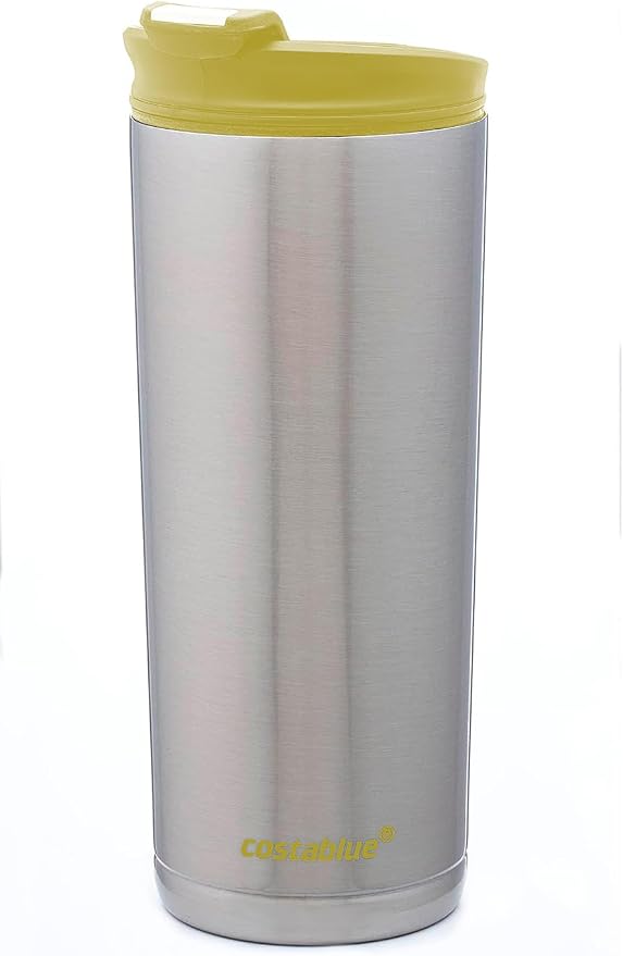 Travel Coffee Mug - 16 Oz. Stainless Steel Insulated Coffee Mug, Leak Proof Tumbler w/Dishwasher Safe Lid, Double Wall Travel Coffee Cup, Reusable Insulated Tumbler for Hot & Cold Beverages…