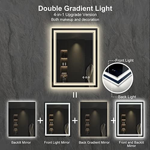 LED Bathroom Mirror, 24x32 Inch Vanity Mirror with Lights