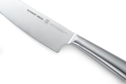 Schmidt Brothers - Atlas Series - 7-Piece Knife Set, High-Carbon Stainless Steel Cutlery with Natural Wood Knife Block