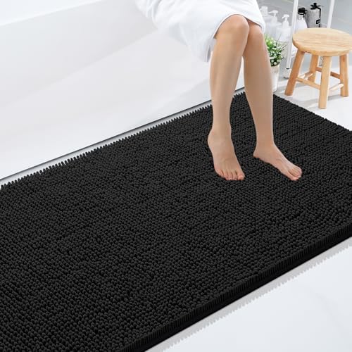 Smiry Bathroom Rugs 120X36, Luxury Chenille Extra Soft Absorbent Bath Mat