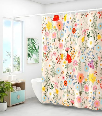Bathroom Shower Curtain Cute Cortinas para Baño 72 x 72, Yellow