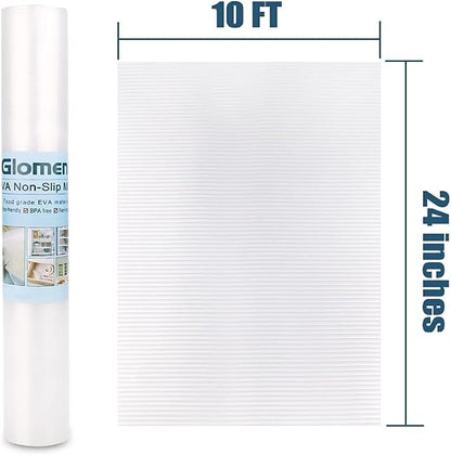Shelf Liner, Non-Slip Cabinet Liner, Washable Oil-Proof for Kitchen Cabinet, Shelves, Refrigerator, Storage, Desks, 24 Inches x 10 FT, Non Adhesive Drawers Liner (24 Inches x 10 FT, Thickened)…