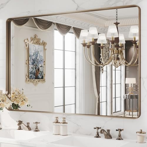 WEER Bronze Bathroom Vanity Mirror 48X32 Inch