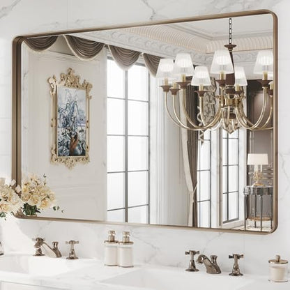 WEER Bronze Bathroom Vanity Mirror 48X32 Inch
