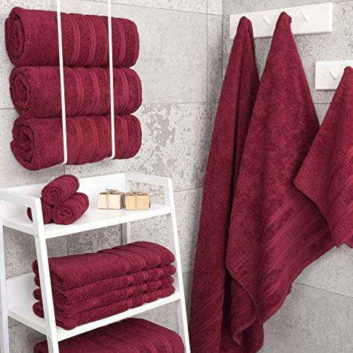 American Soft Linen 100% Cotton Luxury Turkish Towels, 4 PC Bath Towel Set