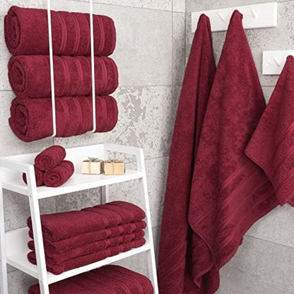 American Soft Linen 100% Cotton Luxury Turkish Towels, 4 PC Bath Towel Set