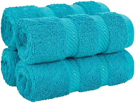 American Soft Linen 100% Cotton Luxury Turkish Towels, 4 PC Washcloth Set