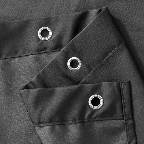 N&Y HOME Fabric Shower Stall Curtain or Liner 36 x 72 Inches, Graphite Gray