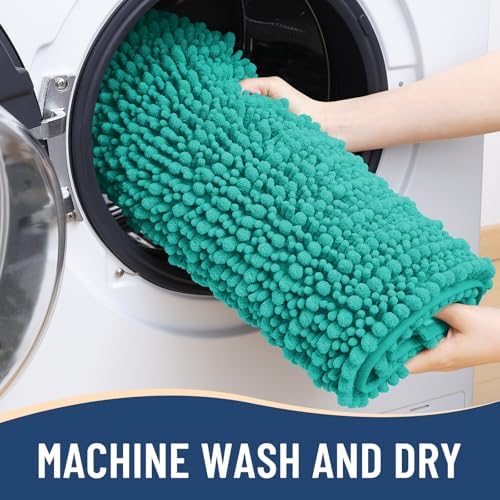 Arotive Bathroom Rugs Mat 30x17, Soft Absorbent Chenille Shaggy Bath Mat