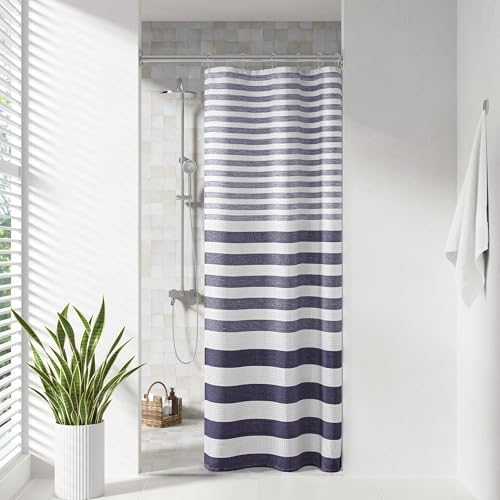 Madison Park Stall Shower Curtain for Bathroom, Grey Ombre, 36" x 72"