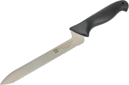 Restaurantware Sensei Back of the Haus - 8-inch Offset Bread Knife - Professional Chef's Kitchen Knife - Durable German Steel - Stain Resistant - With HACCP Coding For Food and Allergen Safety