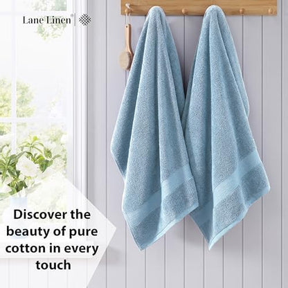 LANE LINEN Large Bath Sheet Soft Absorbent Quick Dry 4 Pack - Allure