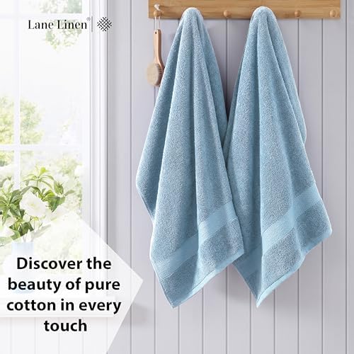 LANE LINEN Large Bath Sheet Soft Absorbent Quick Dry 2 Pack - Allure