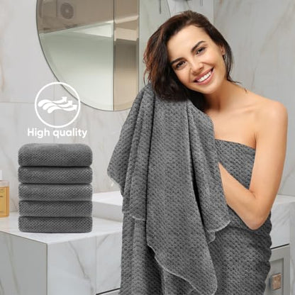 HOMEXCEL 6PK Bath Towel Set, 24x48 in, Absorbent&Quick Dry Towels for Hotel